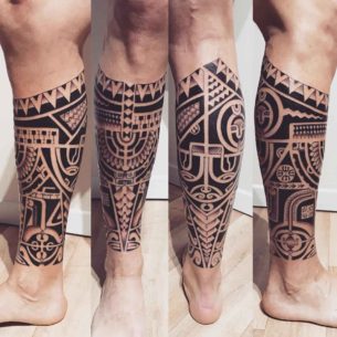 Tattoo bein maori